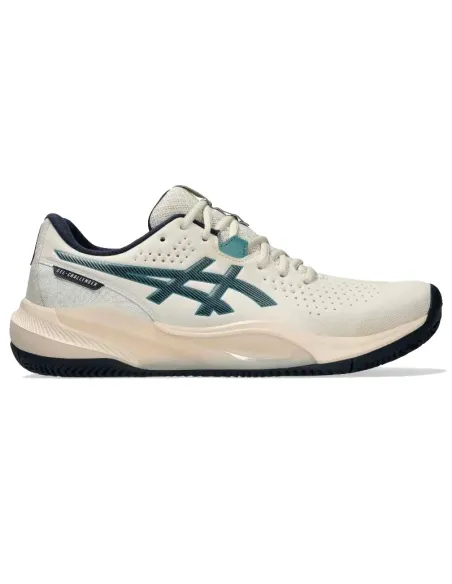 Asics Gel Challenger 15 Clay Beige Dark Blue Sneakers | Asics padel...