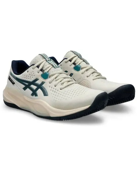 Zapatillas Asics Gel Challenger 15 Clay Beige Azul Oscuro | Tênis d...