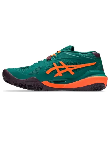 Tênis de Padel Asics Gel Resolution X Verde Laranja | Tênis de pade...