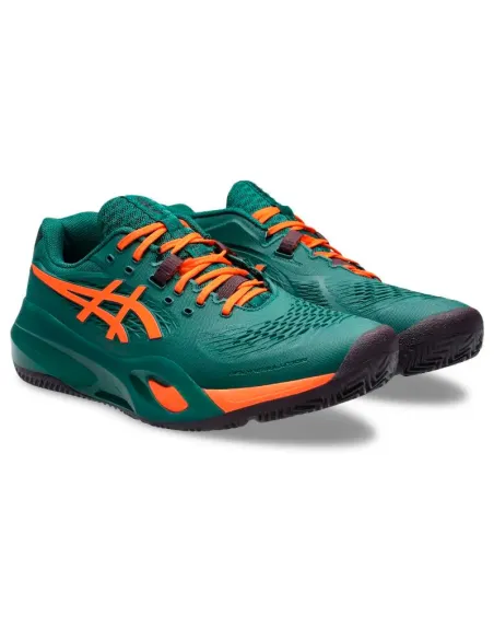 Zapatillas Asics Gel Resolution X Padel Verde Naranja | Asics padel...