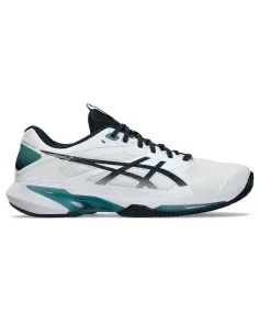 Chaussures Asics Solution Speed FF 4 Clay Blanc Bleu Foncé | Chauss...