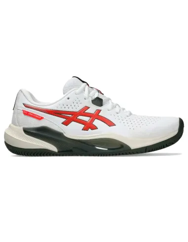 Scarpe da padel Asics Gel Challenger 15 Clay, bianche e rosse | sca...