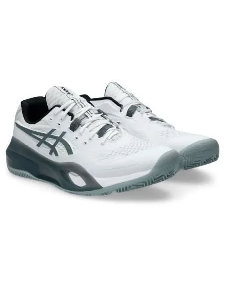 Asics Gel Resolution X Padel Shoes White Grey | Asics padel shoes A...