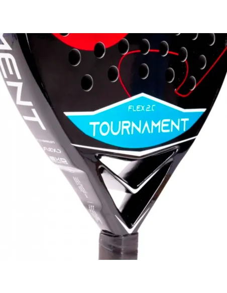 Pala de pádel Joma Tournament Flex 2.0 Negro Rojo | Padelschläger