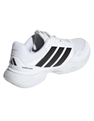 Chaussures de padel Adidas GameCourt 3 blanches et noires | Chaussu...
